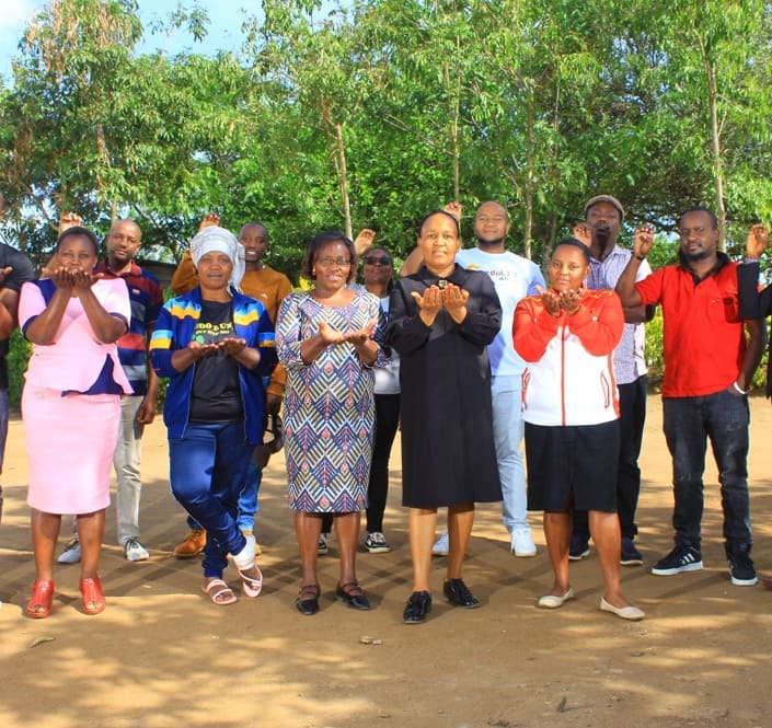 Educators, community leaders, and eduLET Africa partners gathered during a community engagement event to promote inclusive and accessible education across Africa.